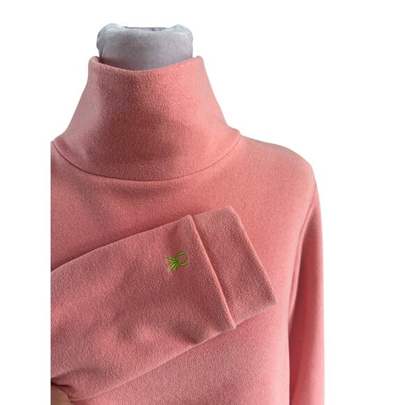 Dudley Stephens Coral Fleece Turtle Neck Long Sleeve Pull Over medium pink - Picture 4 of 9